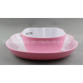 Two Tone Melamine Plate with Hello Kitty Logo (PT7102)